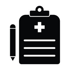 Medical report icon vector 