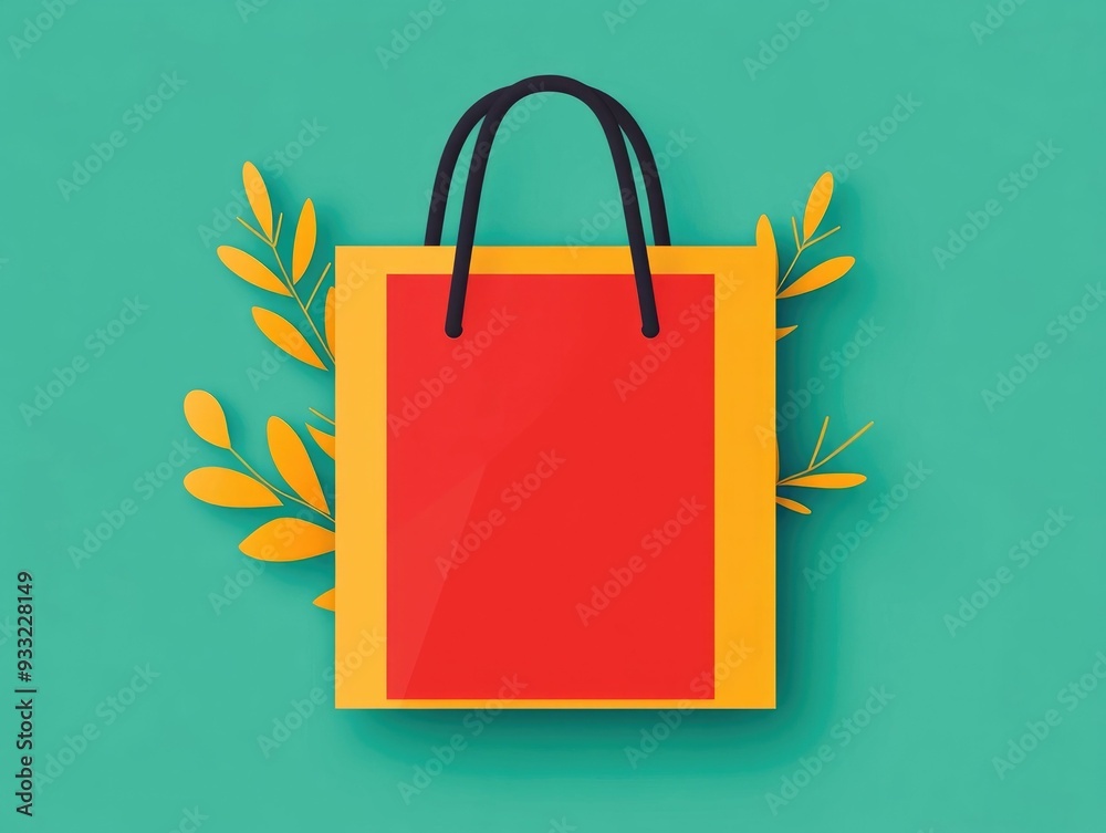 Poster seamless and efficient mobile checkout experience for e commerce platforms featuring a flat design s
