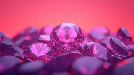 Gemstone Currency of Advanced Civilization - Futuristic Concept with Copy Space for Text, 8K Resolution, High Detail