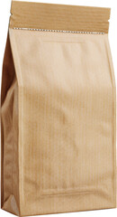 Brown paper bag with a seam