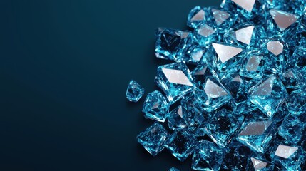 Cutting-Edge Nanotech Diamond Growth in a Futuristic Lab with Glowing Crystals - 8K Resolution with High Detail, Copy Space Available