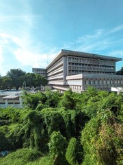 Fototapeta premium a view of bank indonesia in surabaya