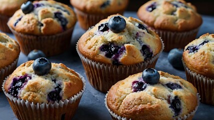 Homemade Blueberry Muffins and Cupcakes