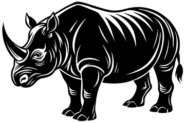 Obraz premium Rhino vector art and illustration