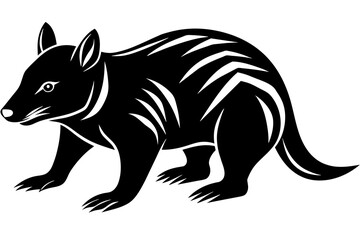 Tasmanian devil vector art and illustration