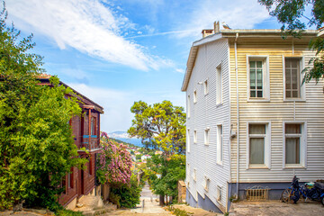 old houses in the village of  prince island, adalar istanbul