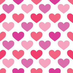 Heart graphic colourful seamless pattern background for wrapping, valentine and wallpaper