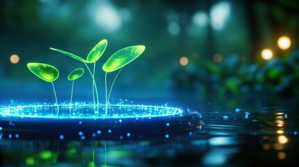 Enchanted Lake: Tranquil Reflections in a Misty Wilderness