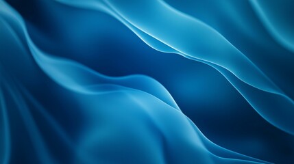 Obraz premium Abstract Blue Gradient Background with Smooth Blur Effect and Flowing Design