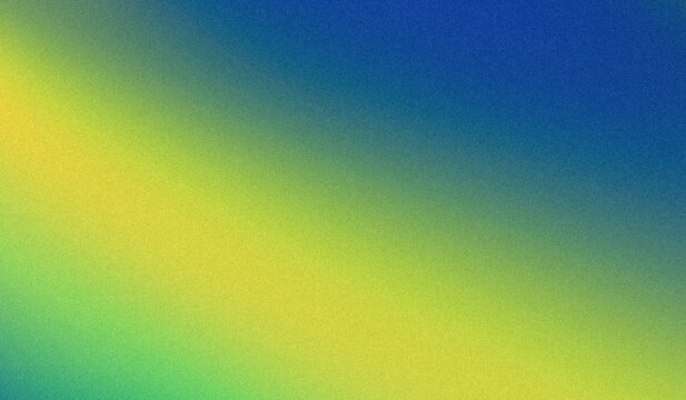 grainy gradient blue yellow green blurry colorful abstract rainbow pattern retro plain background