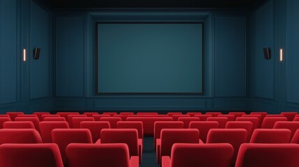 Fototapeta premium Futuristic Hightech Theater with Gemstone Decor for Advanced Entertainment Design, Copy Space Available in 8K Resolution with High Detail