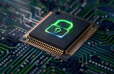 Fototapeta premium Cybersecurity and data protection concept