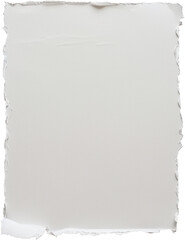 White paper with ripped edges