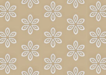 Geometrics Flora Brown Minimalist Background seamless floral pattern