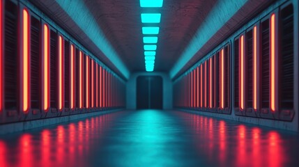 Fototapeta premium Modern Futuristic Learning Center with Gemstone Accents and Innovative Design for Education, Copy Space Available in 8K High Detail Resolution