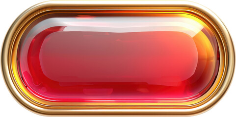 Red and gold button