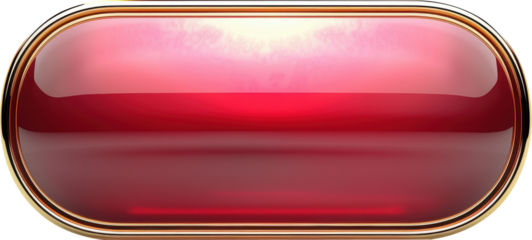 Red button with gold rim