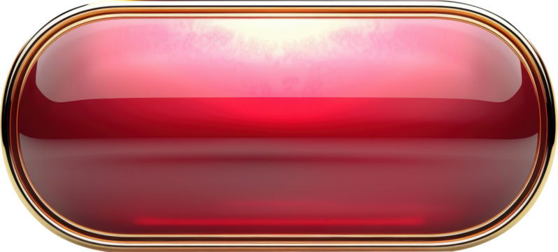 Red button with gold rim