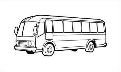 Elegant Bus Vector Art for Professional Design Needs