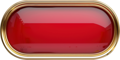 Red and gold button
