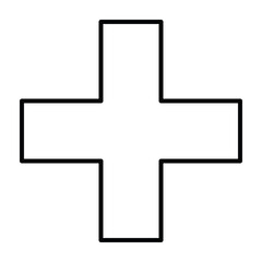 Obraz premium hospital icon vector on white background