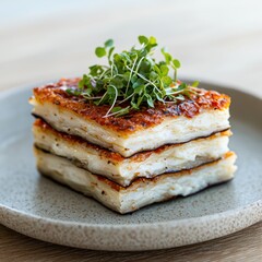 Delicious layered vegetable casserole dish