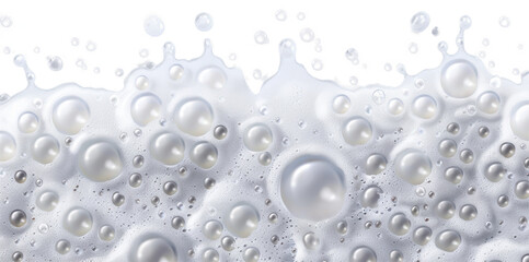 White foamy bubbles