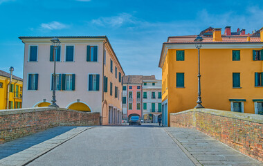 Este, an ancient town surrounded by medieval walls