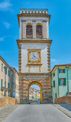 Fototapeta premium Este, an ancient town surrounded by medieval walls