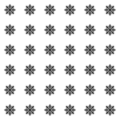 seamless pattern with snowflakes