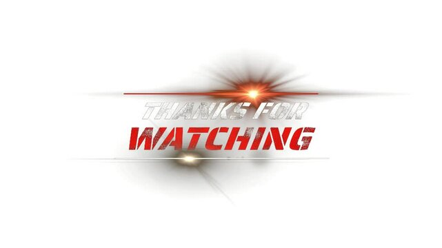 thank you for watching and subscribe Text Animated Video motion graphics.  loop animation of Thanks for Watching