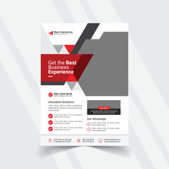 Corporate business flyer and professional business flyer template eps
