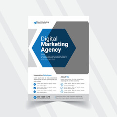 Corporate business flyer and professional business flyer template eps
