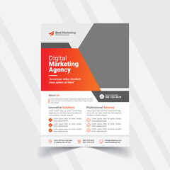 Corporate business flyer and professional business flyer template eps
