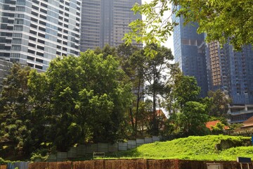 Fototapeta premium Urban jungle in Kuala Lumpur city