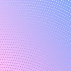 Abstract background with waves and dots. Vector banner. Background for poster, card, brochure, booklet, flyer. Geometric element for design. Pink and blue gradient. Purple color