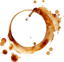 Coffee ring stain