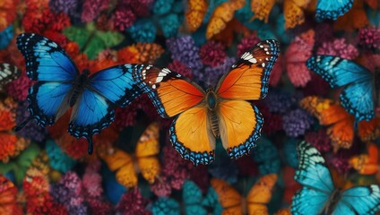 butterfly on the wall