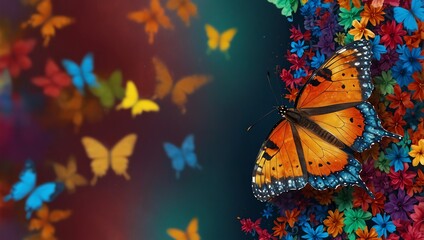 butterfly on the wall