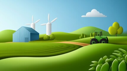 Farm using eco-friendly organic and sustainable methods