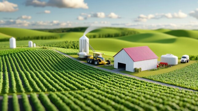 Farm using eco-friendly organic and sustainable methods