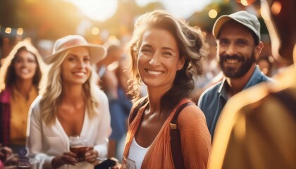 Obraz premium Social Gathering Event and Community Interaction