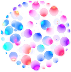 Abstract colorful bubbles