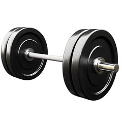 Naklejka premium Detailed Clipart of a Weightlifting Barbell Equipment Shown in a Shading and Isolated on a Clean White Background Fitness Strength and Workout Concept