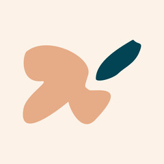 abstract shape with pastel color