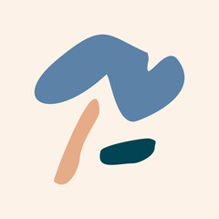 abstract shape with pastel color