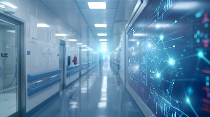 Fototapeta premium Digital Health Records System Enabling Seamless Patient Information Management in Modern Clinic