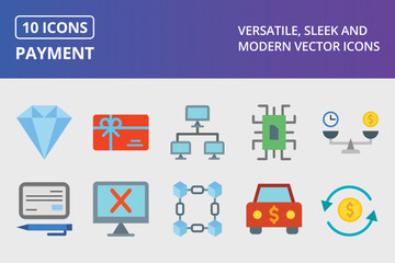 Payment Flat Icon Set