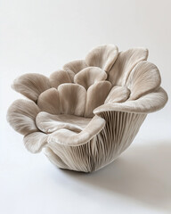 A mushroom-shaped chair