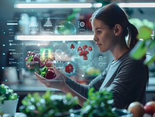 Personalized Nutrition Platform Leveraging Genetic Data for Customized Diet Plans and Medical Technology Concept